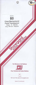 Strip Style Clear Stamp Mounts Size 80 by Showgard