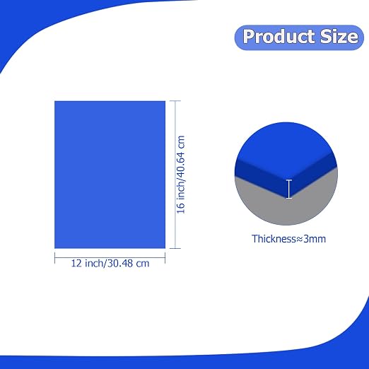 2 Pack 12'' x 16'' Translucent Blue Acrylic Sheet, 3mm Thick Acrylic Plastic - Image 2