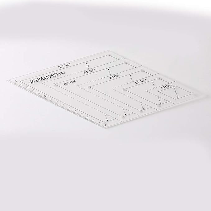 Quilting Ruler Set, 45 Degrees | 60 Degrees Ruler | Sewing Crafts Accessories - Image 4