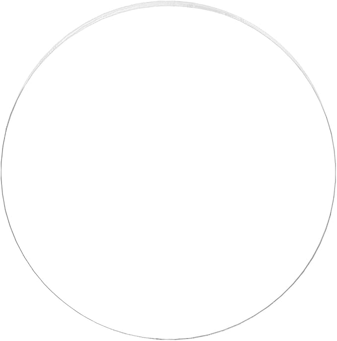 BENECREAT 12 Inch Clear Acrylic Sheet Round Circle Dis Acrylic Sheet by BENECREAT