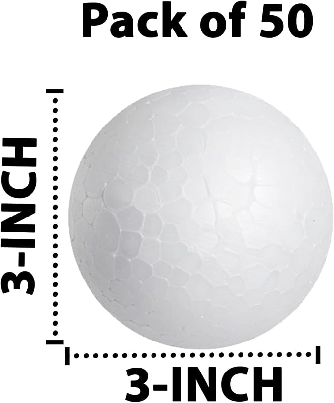 50 Pack 3'' inch Foam Balls - Image 3