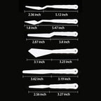 Luckycivia 6 Set Palette Knives Set, Plastic Spatula Art Tools - Image 2