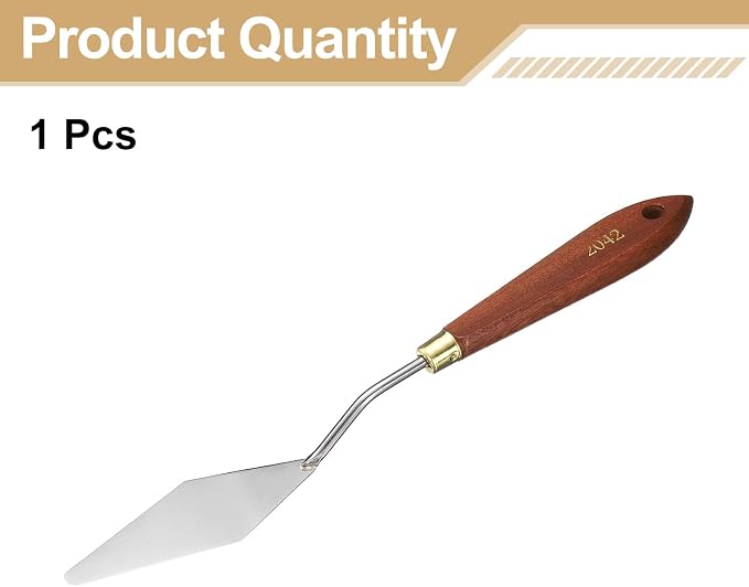 HARFINGTON Palette Knife Painting Tool 3.54" x 1.18" Stainless Steel Teardrop - Image 3