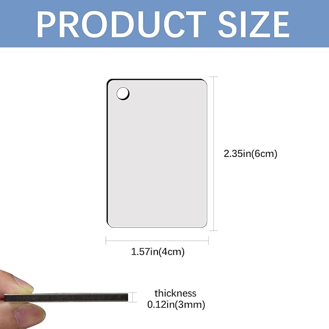 240Pcs Sublimation Keychain Blanks Double Sides 80 MDF Sublimation Keychains - Image 2