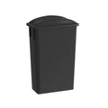 23 Gallon Black Slim Jim Trash Can with Flat Lid with Handle