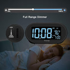 DreamSky Alarm Clocks for Bedrooms, Auto Set Digital Desk Clock for Bedside - Image 4