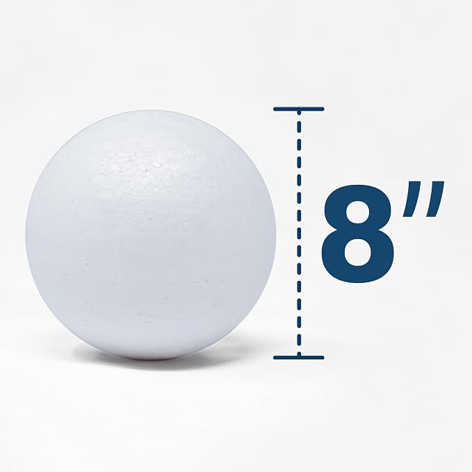 Evershine 4 Pack 8 Inch Craft Foam Ball - Image 2