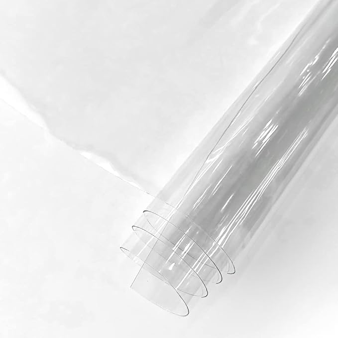 HYANG Transparent PVC Super Clear Holographic Vinyl Sheets 1 Roll 11.8''x47'' by HYANGHAVEPUPVCALLLEATHER