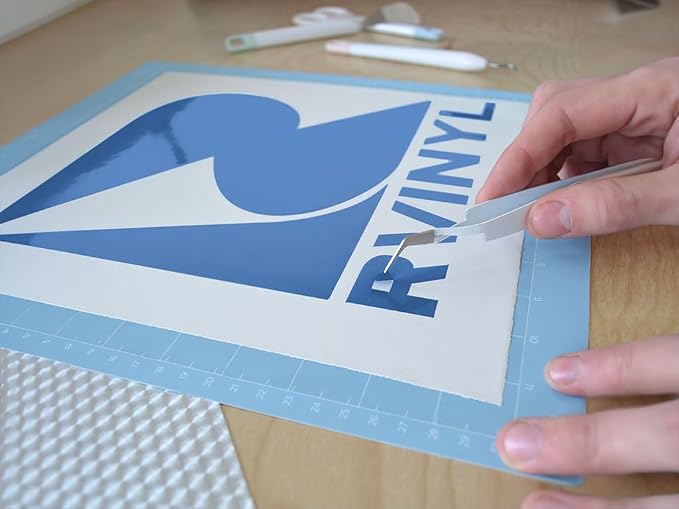 ORACAL 951 Glacier Blue Gloss Permanent Adhesive Vinyl Roll - Image 4