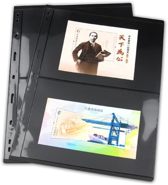10 Pieces Stamp Collecting Supplies Stamp Collector Pages Album Sheets - Image 5