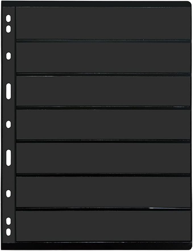 MUDOR 20 Sheets Stamp Pages for Collection Album Binder Book, 7 Pocket | 280 - Image 3