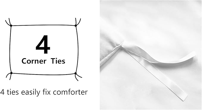 Amazon Basics Lightweight Wrinkle-Resistant Microfiber 3 Piece Duvet Cover Set - Image 6