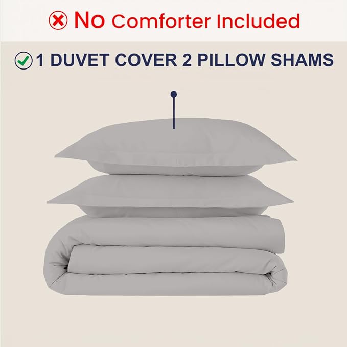 Kotton Culture 3 Pc 120" x 98" Duvet Cover Set Oversized King 100% Egyptian - Image 2