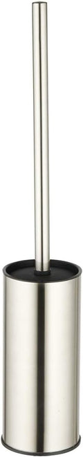 BGL Toilet Brush Holder Brushed Nickel, Stainless Steel 304 Brushed Nickel Round Freestanding Toilet Bowl Brush and Holder for Bathroom