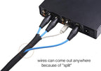 Alex Tech 25ft - 3/4 inch Cord Protector Wire Loom Tubing Cable Sleeve Split - Image 3