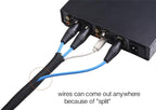 Alex Tech 25ft - 1 inch Cord Protector Wire Loom Tubing Cable Sleeve Split - Image 3