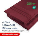 King Standard Pillow Cases Set of 4 - Image 2