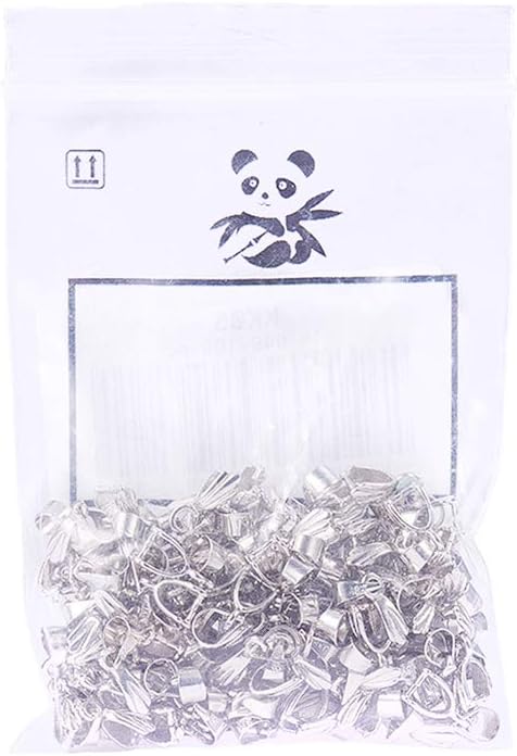 PH PandaHall Pinch Clip, 100 Pieces Brass Pinch Clip Bail Clasp Dangle Charm - Image 6