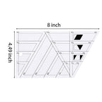 1 Pc Transparent Quilting Template Ruler Trapezoid Shape Templates Craft Ruler - Image 2