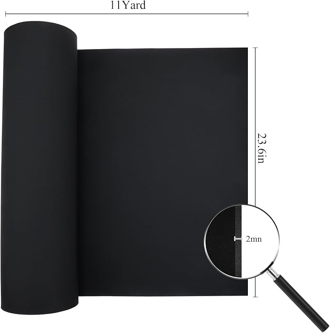 Pushglossy EVA Foam Roll 2mm Thickness Foams Sheets 23.6" x 393.7" Metallic - Image 2