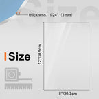 KINLINK 8x12 Plexiglass Sheets 1/24 inch Thick, 1mm Clear PET Plastic Sheet - Image 2