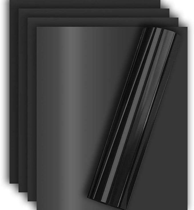 Black Foil HTV Heat Transfer Vinyl by TvinylWarehouse