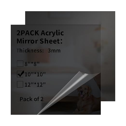 Mirror Acrylic Sheets 1/8 ” Thick by gdhwcxl