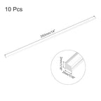 MECCANIXITY 10pcs Acrylic Square Rods 1/16" x 14" Clear Acrylic Dowel Rods - Image 2
