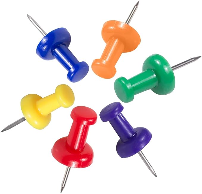 JAM PAPER Colorful Push Pins - Image 4