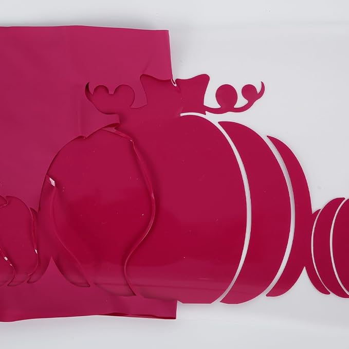 FUNKAKA Rose Red HTV Heat Transfer Vinyl Sheets, 10 Sheets Sticky HTV Vinyl - Image 4