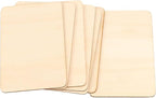HOIGON 100 PCS Rectangle Unfinished Wood Pieces, 4 x 6 Inch Blank Basswood - Image 4