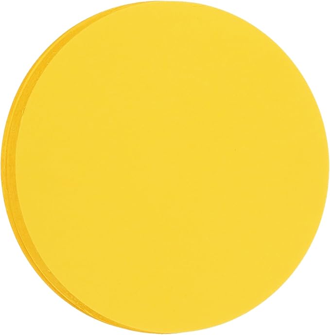 MECCANIXITY 60 PCS Golden Yellow Circle Cutouts Paper, 8 Inch Round Cutouts by MECCANIXITY