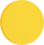MECCANIXITY 60 PCS Golden Yellow Color Circle Cutouts Paper 7 Inch Round Card by MECCANIXITY