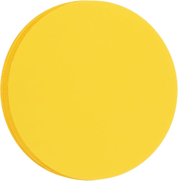 MECCANIXITY 60 PCS Golden Yellow Circle Cutouts Paper, 6 Inch Round Cutouts by MECCANIXITY