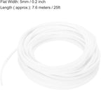 uxcell PET Expandable Sleeving 25ft 1/8" White Cable Management Sleeve Cord - Image 3