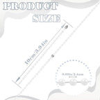 300Pcs Stainless Steel Ball Chain Set, 2.4mm Bead Chains 10 Colors 3.9 Inch - Image 2