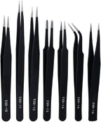 ZHIYE Precision ESD Anti-Static Tweezers, Jewelry-making, Laboratory Work by ZHIYE
