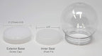 Creative Hobbies Pack of 6 4 Inch DIY Snow Globe Water Globe - Image 5