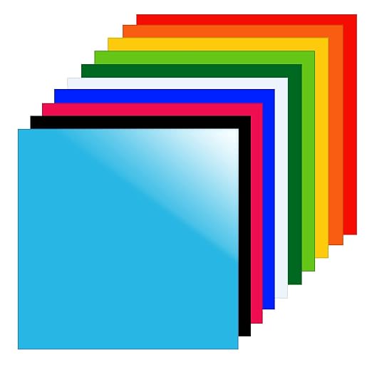 Gute 10Pk 8x8 Opaque Cast Acrylic 1/8" 10 Colors | by GUTE