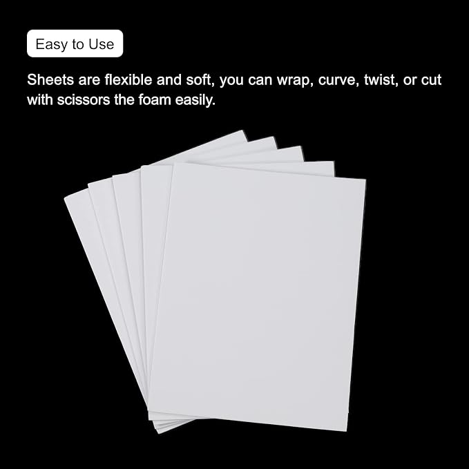 MECCANIXITY EVA Foam Sheets White 7.6 Inch x 5.9 Inch 2mm Thickness - Image 4