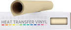 VinylRus Heat Transfer Vinyl-12” x 6ft Tan Iron on Vinyl Roll by VinylRus