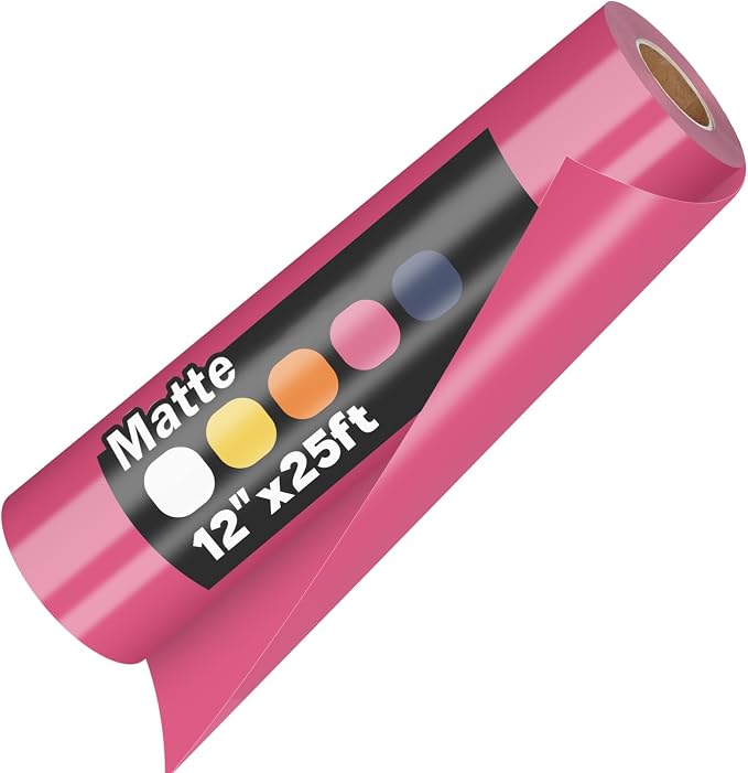 guangyintong Heat Transfer Vinyl Pink HTV Rolls, Matte Surface HTV Vinyl by guangyintong