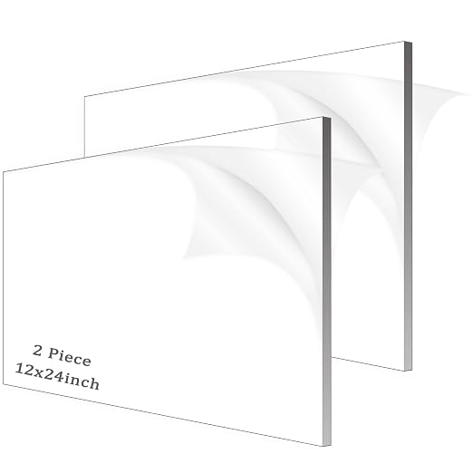 2 Pieces 1/8" Thick Acrylic Sheets, Plexiglass Sheets, Photo Frames by ADTDA