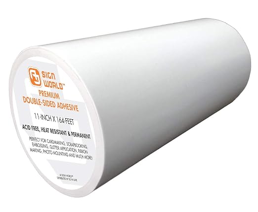 Best 11" Ultra-Thin Permanent Double-Sided Tape by AJSignWorld