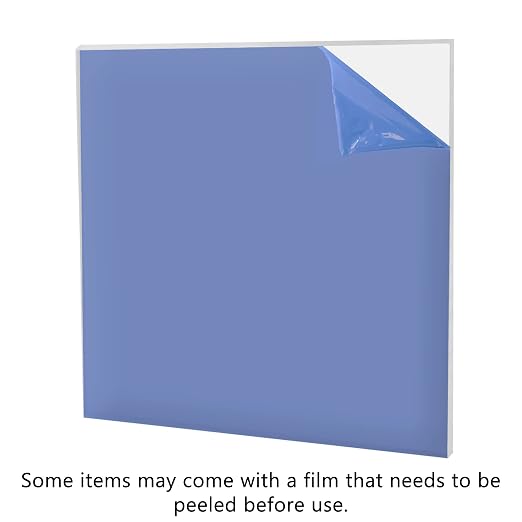 Marketing Holders Clear Acrylic Square Blanks 12" DIY Sheet .177" Thick See - Image 2