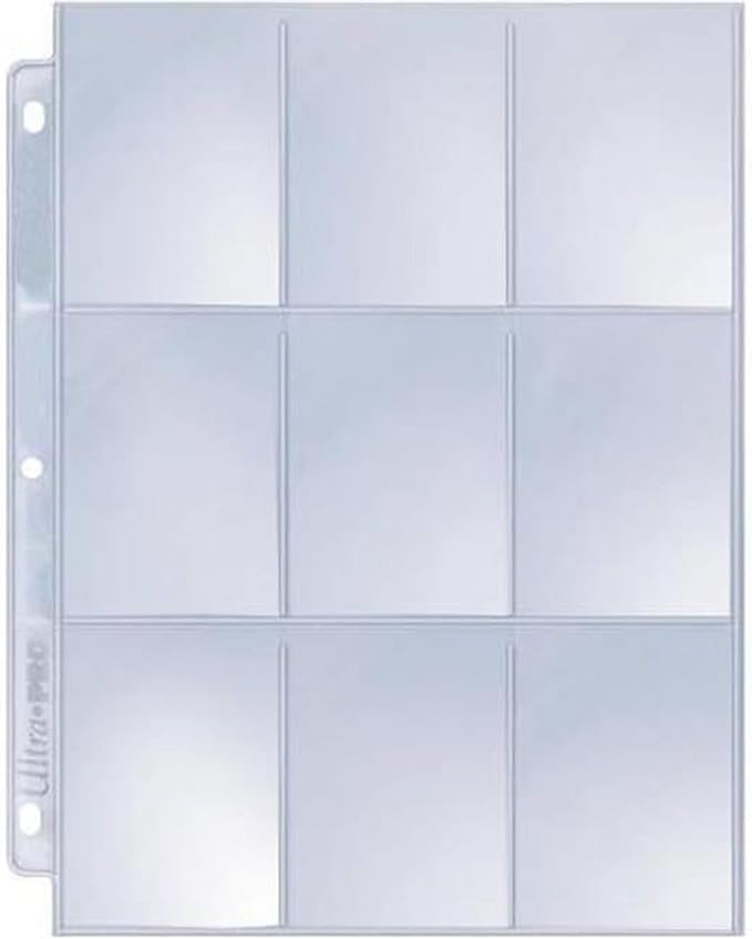 Ultra Pro Card Pages for Binders – 9 Pocket Trading Card Binder Pages – Silver - Image 4