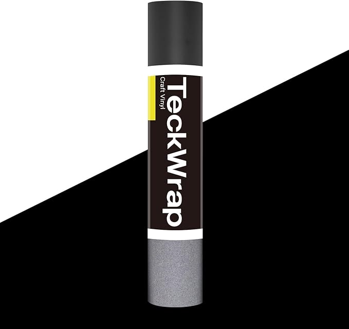 TECKWRAP Black Reflective Chrome Adhesive Vinyl Flashlight Sensitive Vinyl by TECKWRAP