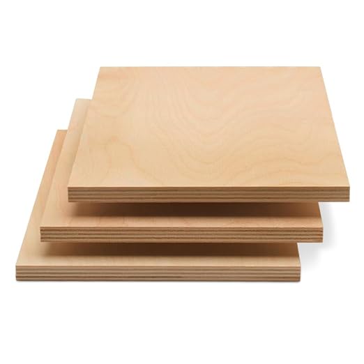 Baltic Birch Plywood 8 x 12 x 1/2 Inch - 12 mm Craft Wood by Woodpeckers