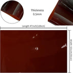 HYANG Darkbrown Transparent PVC Super Clear Holographic Vinyl Faux Leather - Image 4