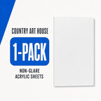 8x10 Non-Glare Acrylic Sheet Frame Replacement, UV Resistant Picture Cover | - Image 2